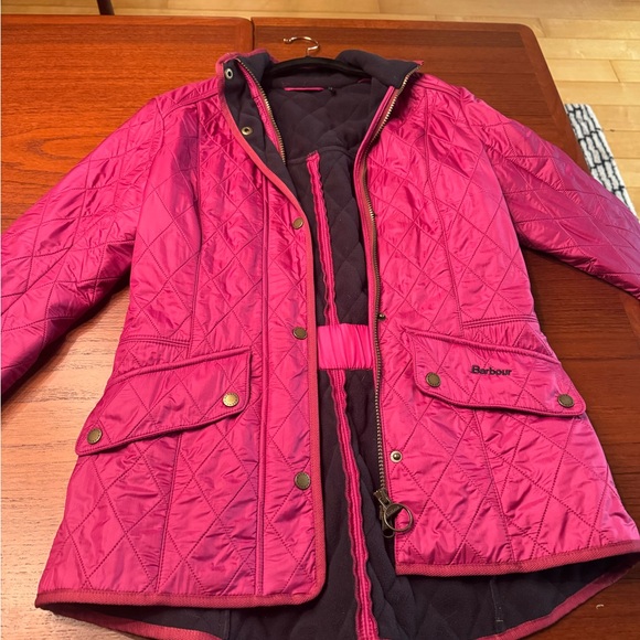 Barbour Women's Quilted Jacket - Pink - Picture 1 of 2